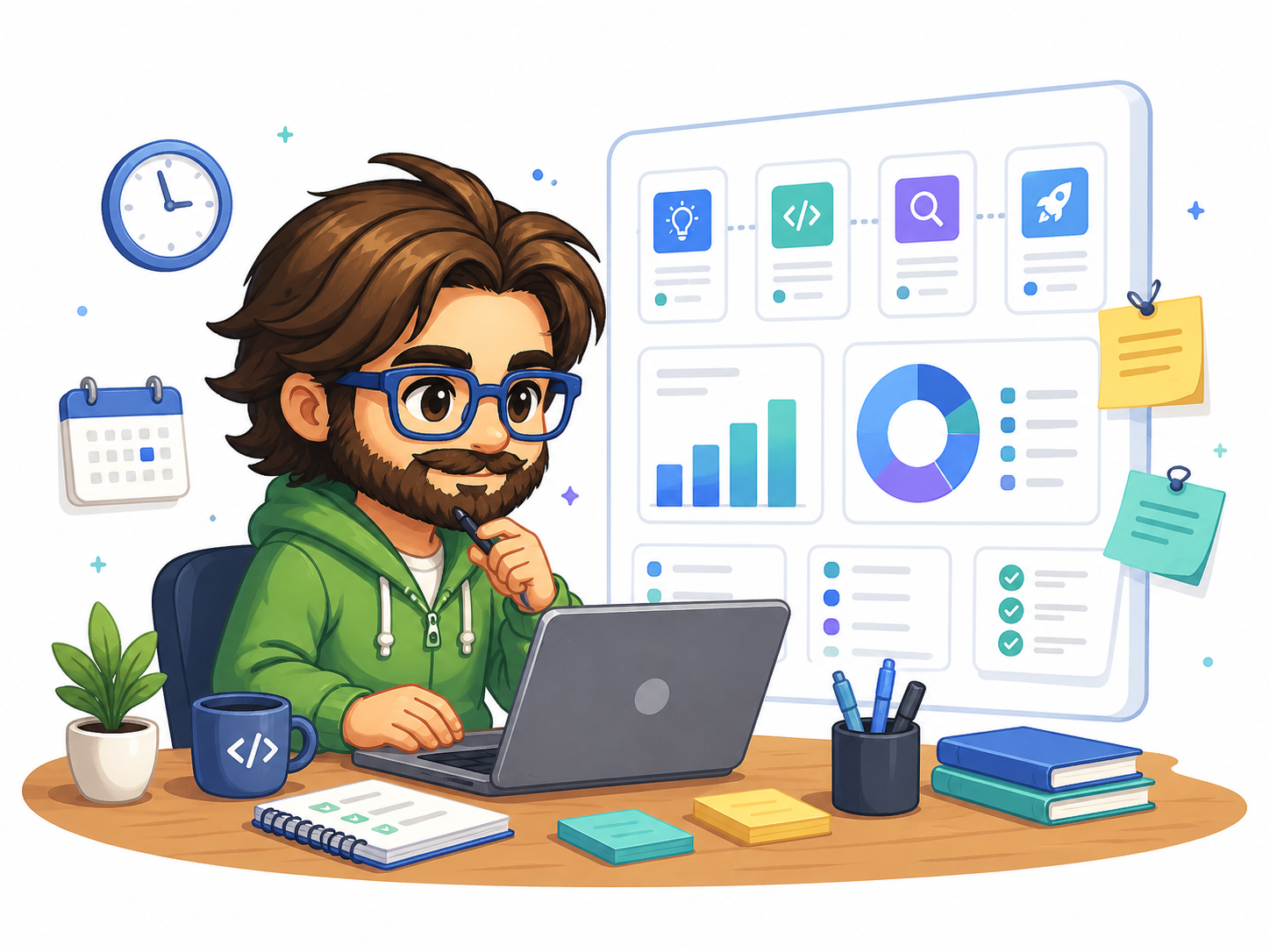 Illustration of effort estimation and project planning